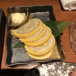 居酒屋 感 - ☆辛子蓮根、鼻に抜ける辛味と、米焼酎が、合うんです♪