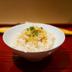 銀座 しのはら - 生卵をかけて