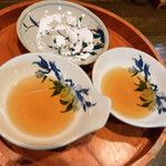 大納言本家 - 天ぷらは天つゆと塩で頂きます