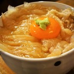 みなと食堂 - 平目えんがわ半々漬丼