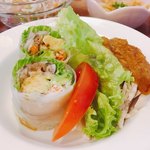 緑花 - 生春巻、バンバンジー