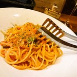 ズワイガニのトマトクリームスパゲッティーニ