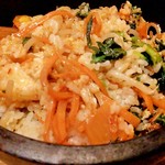 チヂミとお酒 88 - 石焼ビビンバ まぜ後