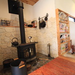 マイカフェ - 暖炉がありました