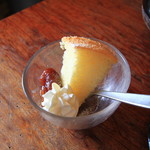 マイカフェ - シフォンケーキ&焼りんご　プチです