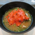 寿司栄 - 29年12月　花咲蟹味噌汁