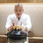 銀座 しのはら - 蟹乗っけ中