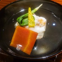 紀風 - 海老真薯と京人参のお椀