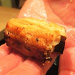 寿しの吉乃 - 穴子・塩：ふっかふかの穴子を、まずは 塩で頂きます。