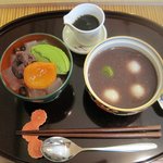 Mitsubachi - 「ミニクリーム餡蜜と冷やし汁このセット」