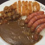 CoCo壱番屋 - ポークカレー 300g ロースカツ ソーセージ 1043円