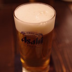 明石カンカン - 生ビールで喉を潤し