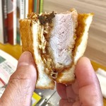 かつサンド工房 PANTON - こちらもボリューム満点の厚みです【料理】