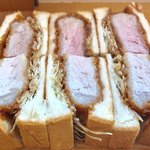 かつサンド工房 PANTON - 特選ヒレかつサンド+特選ロースかつサンド2【料理】