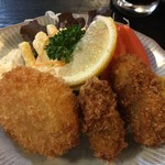 太公望本館 - ★本日のおすすめ Bセット（カキフライとかにクリームコロッケ＋まぐろネギ）（1000円）★