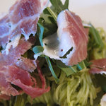 ジャンカルド - 冷製カッペリーニのジェノベーゼ、Jamón SierraMayor de Jabugo 