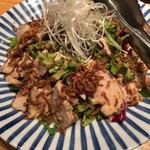 御苑　炉庵 - 鶏のサラダ。