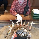 柳家 - 落ち鮎の塩焼き