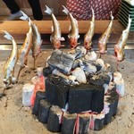 柳家 - 落ち鮎の塩焼き