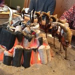 柳家 - 落ち鮎の塩焼き