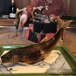 柳家 - 落ち鮎の塩焼き