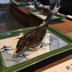 柳家 - 落ち鮎の塩焼き