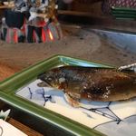 柳家 - 落ち鮎の塩焼き