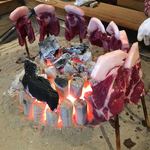 柳家 - 猪肉のロース炭火焼き