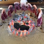 柳家 - 猪肉のロース炭火焼き