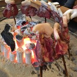 柳家 - 猪肉のロース炭火焼き