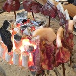 柳家 - 猪肉のロース炭火焼き