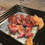 柳家 - 猪肉のロース炭火焼き　マスタード添え