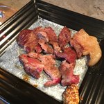 柳家 - 猪肉のロース炭火焼き　マスタード添え