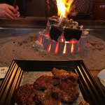 柳家 - 猪肉のロース炭火焼き　マスタード添え
