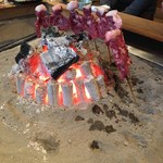 柳家 - 熊肉の肩ロース炭火焼き