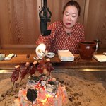 柳家 - 熊肉の肩ロース炭火焼き