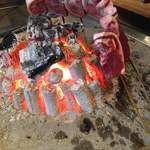 柳家 - 鹿肉ロース炭火焼き