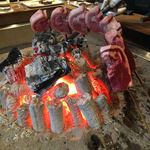 柳家 - 鹿肉ロース炭火焼き