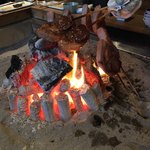 柳家 - 鹿肉ロース炭火焼き