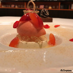 カーサ・デル・チーボ - ゴージャスアップルのソルベとラフランスのスープ