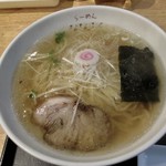 ななふく - 塩ラーメン（選べるチャーシューは、ロース）柚子胡椒付