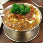 仔牛のミルクカレー(1950円)+季節の野菜入り(480円) 栗が入ってる！