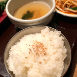韓国厨房 水剌間 - 豚バラピリ辛炒め定食