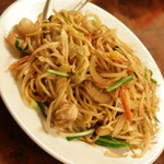 中華美食府 - 食べ飲み放題２．５時間（３，７５８円）の『海鮮焼きそば』２０１７年１１月
