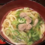 嵐山うどん おづる - 鴨と九条ねぎのうどん