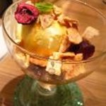 麺Dining セロリの花 - キャラメルソースがけアイスクリーム