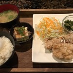 しの原 - 唐揚げランチ＝６００円