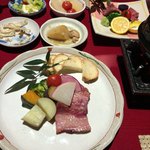 旬菜湯宿 大忠 - チーズフォンデュ具材。