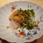 鮨 さかい - とらふぐに鮟肝ペースト