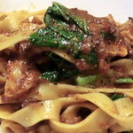 ラ･マンチーナ - 短角牛と筍のラグーソースのタリアッテレ